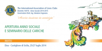 Apertura anno sociale e Seminario delle Cariche