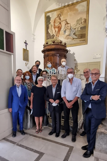 Presentato al pubblico Il Restauro dell’Affresco “Il Battesimo di Cristo” della Chiesa di San Matteo – Cena di Beneficenza in favore della fondazione LCIF